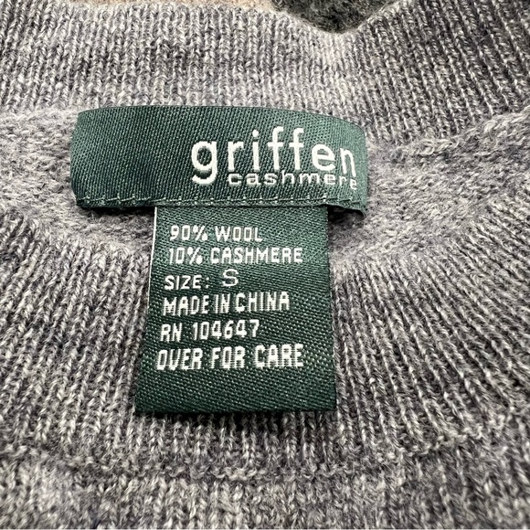 Griffen Women’s Wool, Cashmere Crew Neck Sweater, Size Small - Picture 5 of 7